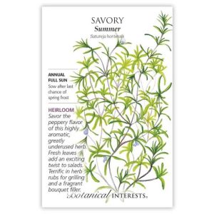 Savory Seeds – Botanical Interests – Summer
