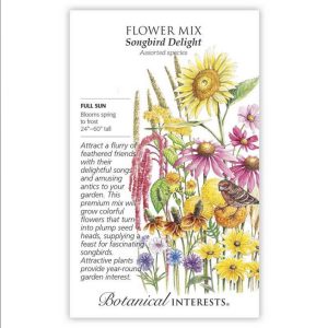 Flower Mix Seeds – Botanical Interests – Songbird Delight (Large)