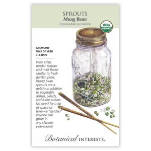 Sprouts Seeds – Botanical Interests – Mung Bean (Organic)