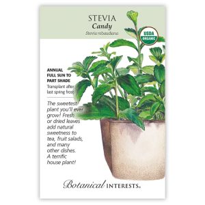 Stevia Seeds – Botanical Interests – Candy (Organic)