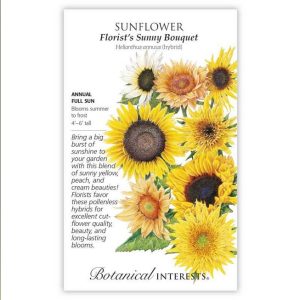 Sunflower Seeds – Botanical Interests – Florist’s Sunny Bouquet (Large)
