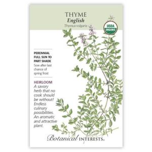 Thyme Seeds – Botanical Interests – English (Organic)