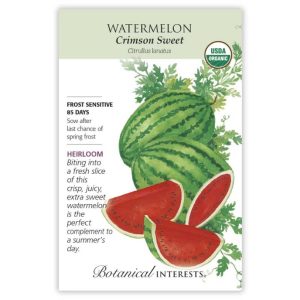 Watermelon Seeds – Botanical Interests – Crimson Sweet (Organic)