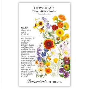 Flower Mix Seeds – Botanical Interests – Water-Wise Garden (Large)