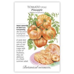 Pole Tomato Seeds – Botanical Interests – Pineapple