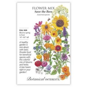 Flower Mix Seeds – Botanical Interests – Save the Bees