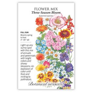 Flower Mix Seeds – Botanical Interests – Three-Season Bloom