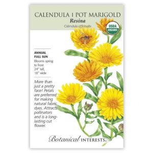 Calendula / Pot Marigold Seeds – Botanical Interests – Resina (Organic)