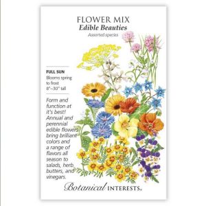 Flower Mix Seeds – Botanical Interests – Edible Beauties (Large)