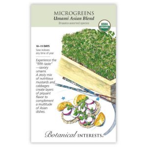 Microgreens Seeds – Botanical Interests – Umami Asian Blend (Organic)