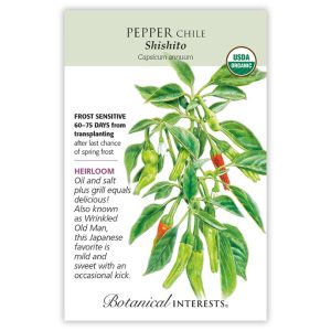 Chile Pepper Seeds – Botanical Interests – Shishito (Organic)
