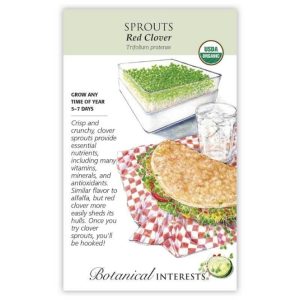 Sprouts Seeds – Botanical Interests – Red Clover (Organic)
