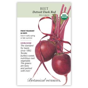 Beet Seeds – Botanical Interests – Detroit Dark Red (Organic)
