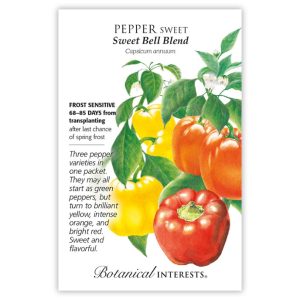 Sweet Pepper Seeds – Botanical Interests – Sweet Bell Blend