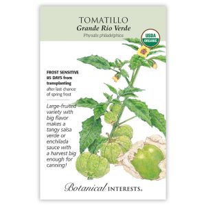 Tomatillo Seeds – Botanical Interests – Grande Rio Verde (Organic)