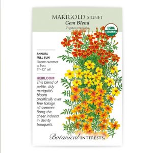 Signet Marigold Seeds – Botanical Interests – Gem Blend (Organic)