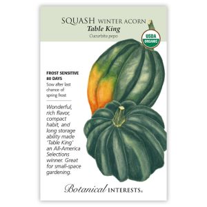 Winter Squash Seeds – Botanical Interests – Acorn Table King (Organic)