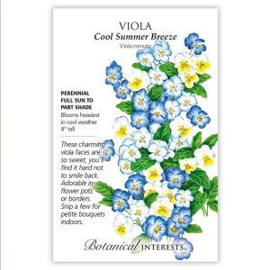 Viola Seeds – Botanical Interests – Cool Summer Breeze