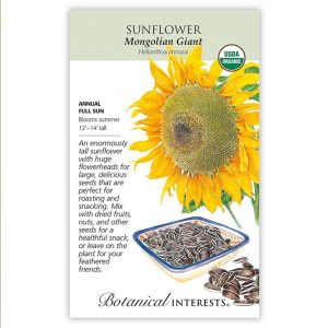 Sunflower Seeds – Botanical Interests – Mongolian Giant (Large)