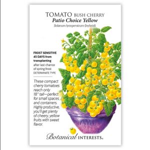 Cherry Tomato Seeds – Botanical Interests – Patio Choice Yellow