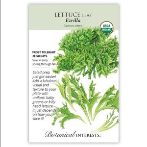 Leaf Lettuce Seeds – Botanical Interests – Ezrilla (Organic)
