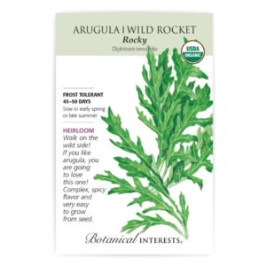 Botanical Interests – Arugula – Rocky/Wild Rocket Seeds – Organic