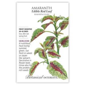 Botanical Interests – Amaranth – Edible Red Leaf Seeds