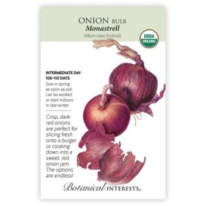 Onion Bulb Seeds – Botanical Interests – Monastrell (Organic)