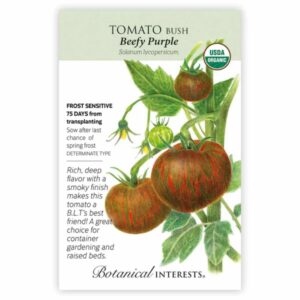 Botanical Interests – Tomato Bush – Beefy Purple Seeds – Organic