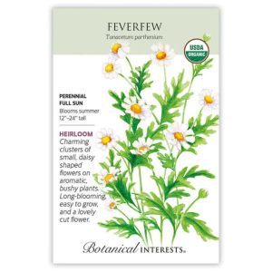 Feverfew Seeds – Botanical Interests (Organic)