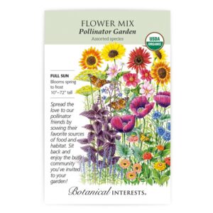 FLOWER MIX – POLLINATOR GARDEN SEEDS – ORGANIC