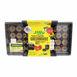 Jiffy – Tomato & Vegetable Greenhouse Kit – 36 Peat Pellets