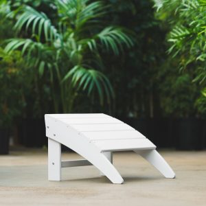 Skytop Adirondack Ottoman – White