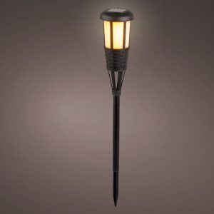 Solar Plastic Torch- Black – 24″