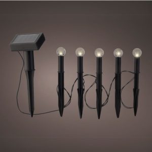 Solar Sphere Light Stakes – Warm White