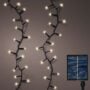 750 LED Solar Compact String Lights – Warm White/Black