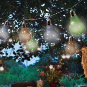 Solar Party String Lights - Multi - 15ft