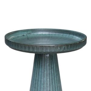 Gabbi Fluted Birdbath - Mint Green - No Lock Top Only