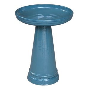 Maria Plain Birdbath with Lock Top - Turquois