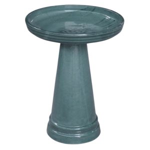 Maria Plain Birdbath with Lock Top - Green