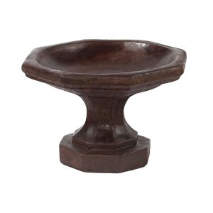 One Piece Mini Birdbath - Pre Aged