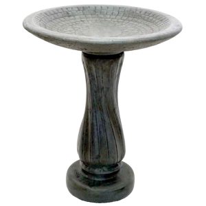 Spiral Birdbath - Indigo