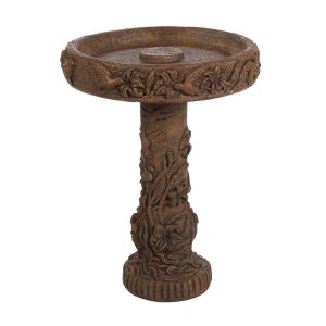Hummingbird Birdbath – Moss Green