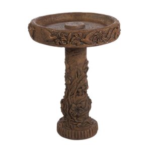 Hummingbird Birdbath - Athens - Moss Green