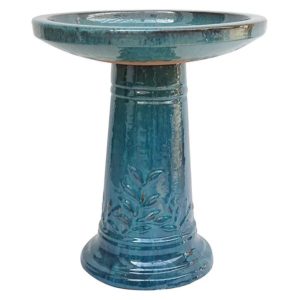 Leaf Birdbath – Small – Cezanne Green