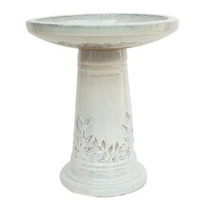 Leaf Birdbath – Large – Beige