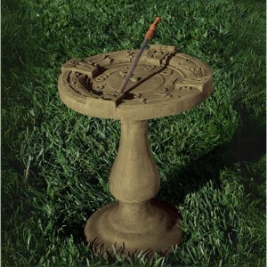 Timekeeper Birdbath – Ancient Aged – 24″