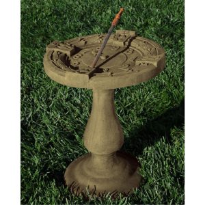 Timekeeper Birdbath - Unique Stone - Ancient Aged - 24" x 18"
