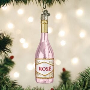 Rosé Wine Glass Ornament - Old World Christmas