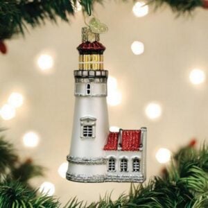 Heceta Head Lighthouse Glass Ornament